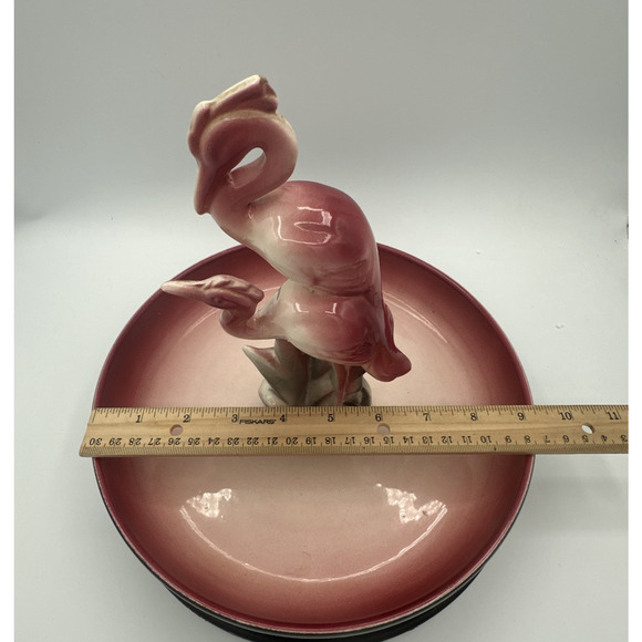Beautiful Vintage Pink Flamingo Planter/Bowl - Picture 3 of 10